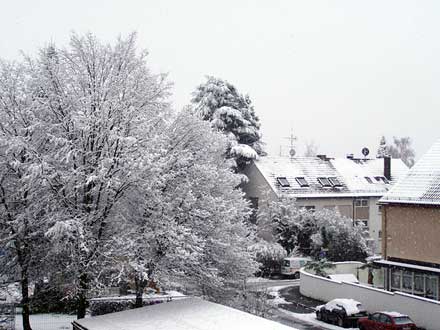 zwei Tage lang hat es geschneit und geschneit...