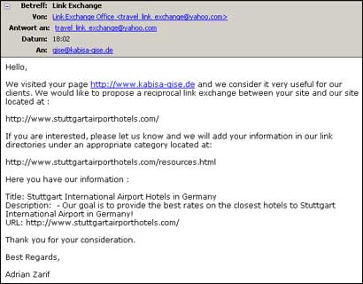 Spam oder ernst zu nehmen?