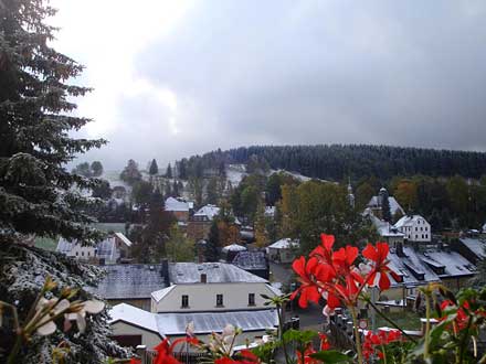 im Erzgebirge hat es geschneit