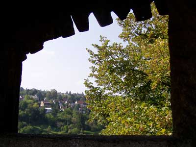 Blick durch ein Fenster