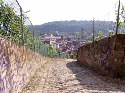 Weg in die Stadt