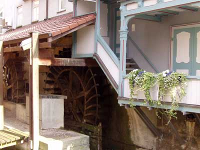 Wasserräder am Rossneckarkanal