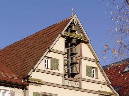 Glockenspiel am Haus "Gr&uuml;ner Baum"