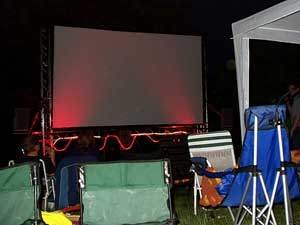 privat organisiertes Open Air Kino