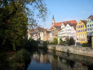 "Dô stand i uff dr Neggarbrigg..." in Tübingen